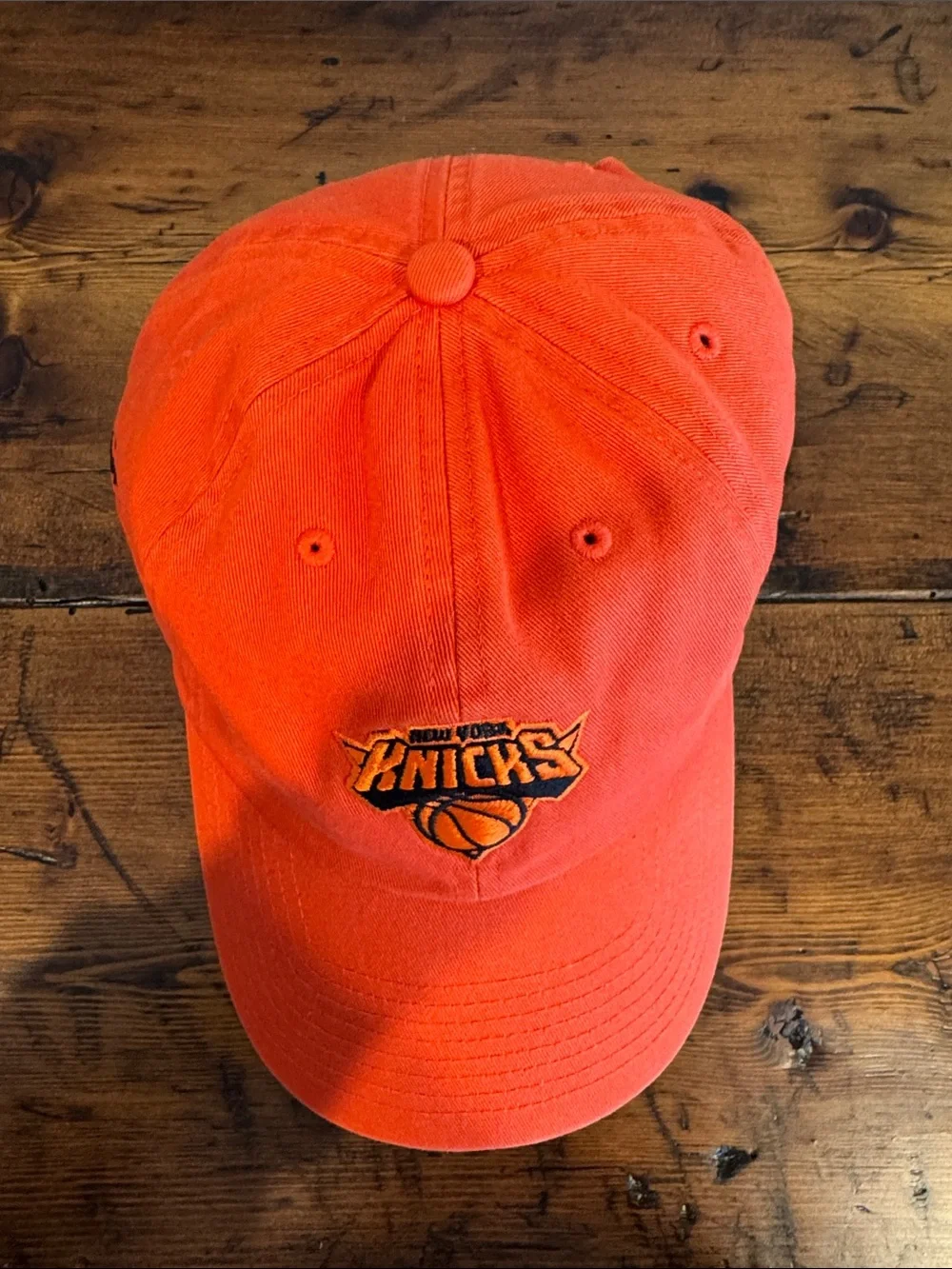Rare 47 Brand A24 New York Knicks Marty Supreme Streetwear Clean Up Orange Hat